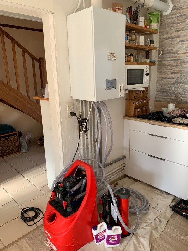 Désembouage réseau chauffage à Elbeuf