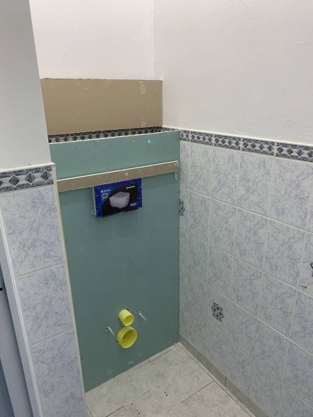 Pose d'un WC suspendu