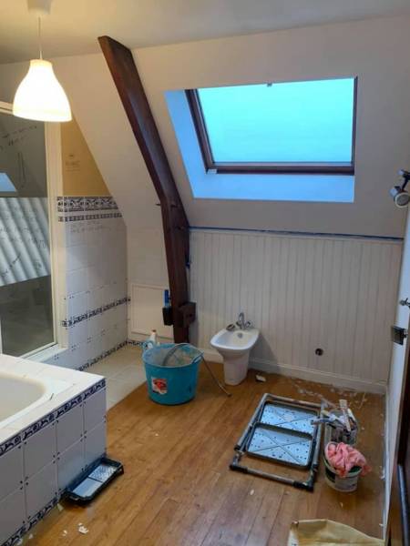 Dépose d'un ancien bidet