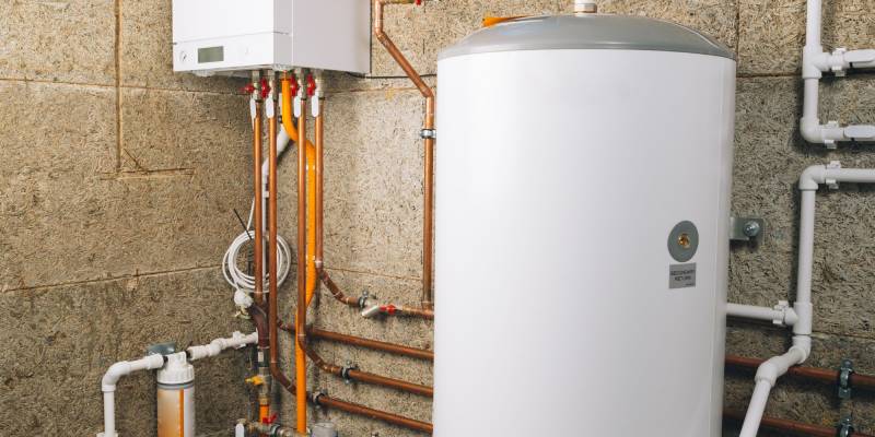 Remplacement d’un ballon d’eau chaude dans une maison